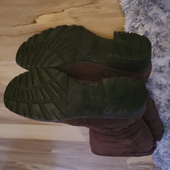 Ugg Jillian 1917 Tall Brown Suede Sheerling Boot - Picture 15 of 15